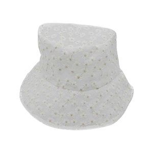 DAISY-WHITE  BUCKET HAT